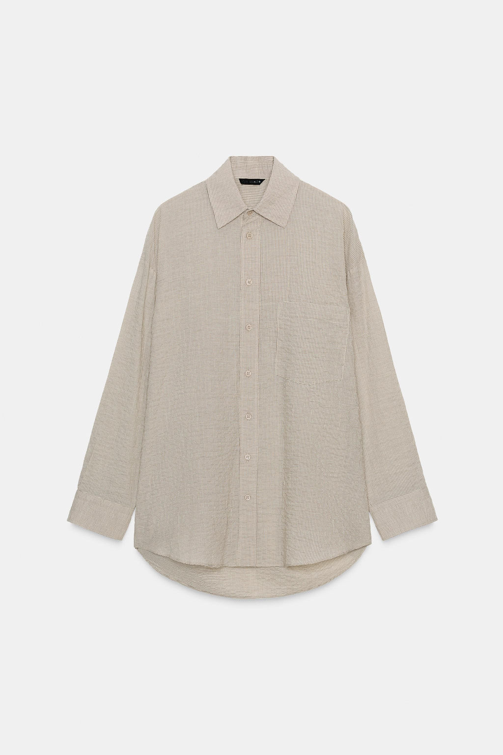 TEXTURED OVERSIZE SHIRT ZW COLLECTION - Zara фото 5