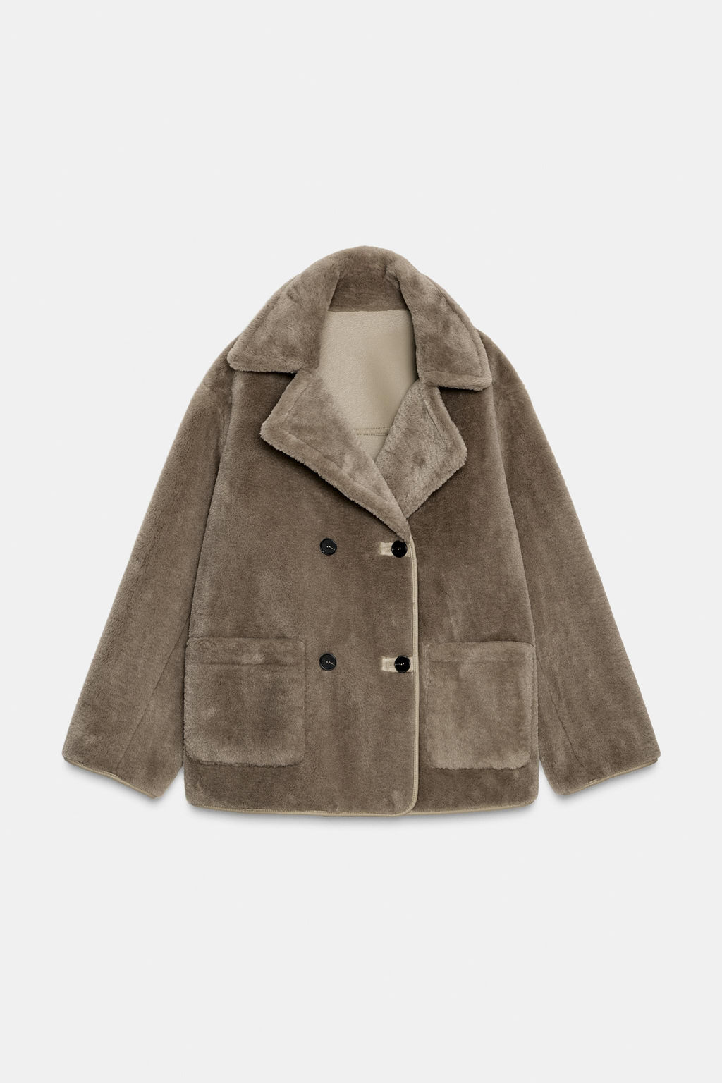 REVERSIBLE DOUBLE-FACED COAT - Zara фото 7