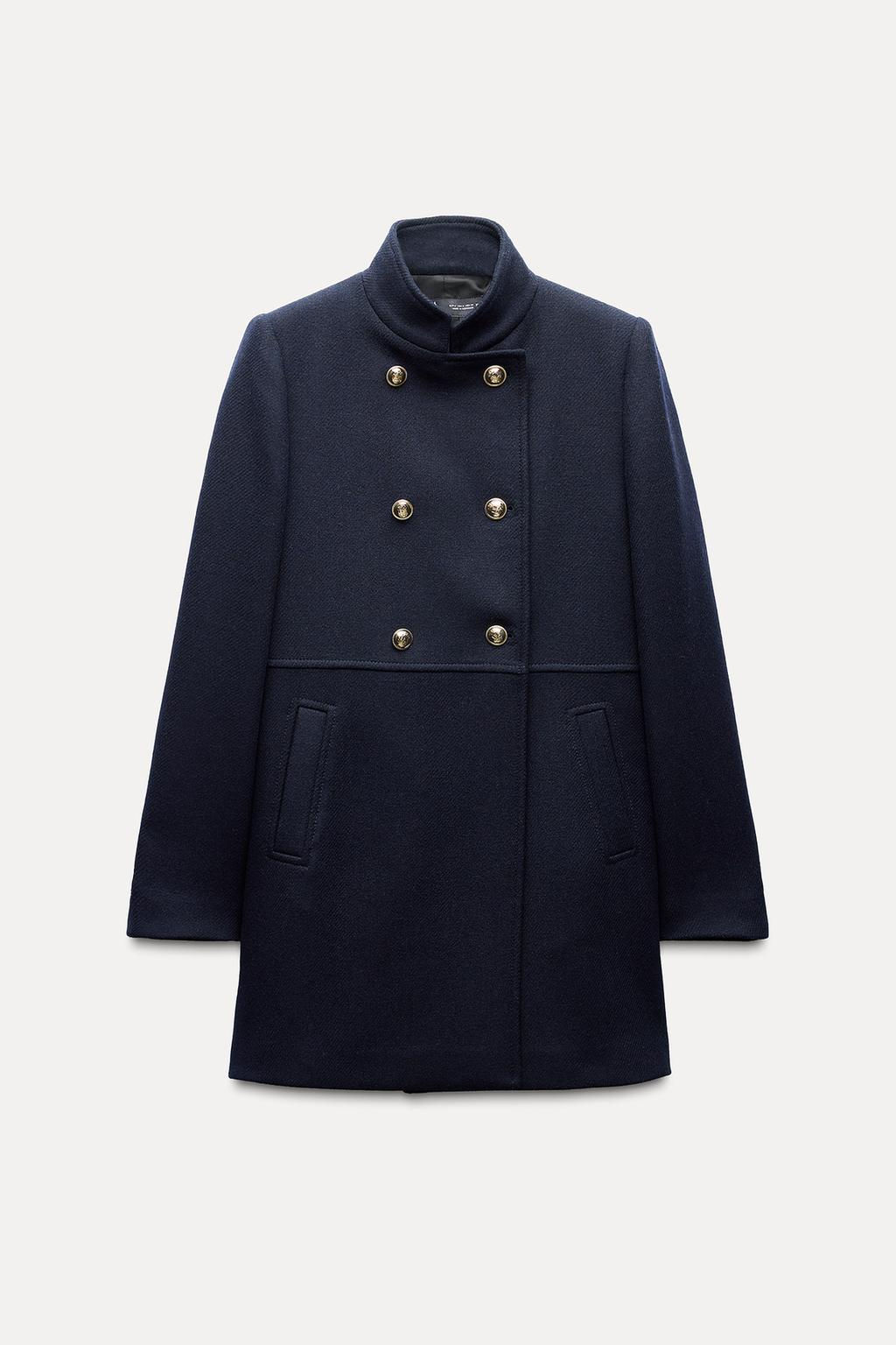 WOOL BLEND DOUBLE-BREASTED COAT - Zara фото 20