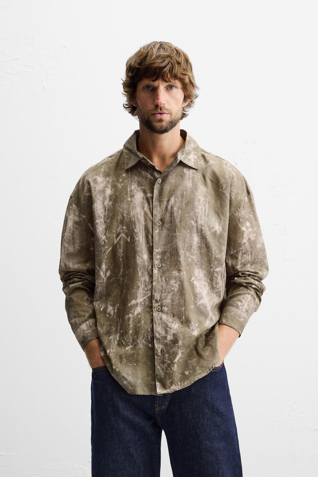 TIE-DYE FLOWING SHIRT - Zara фото 2