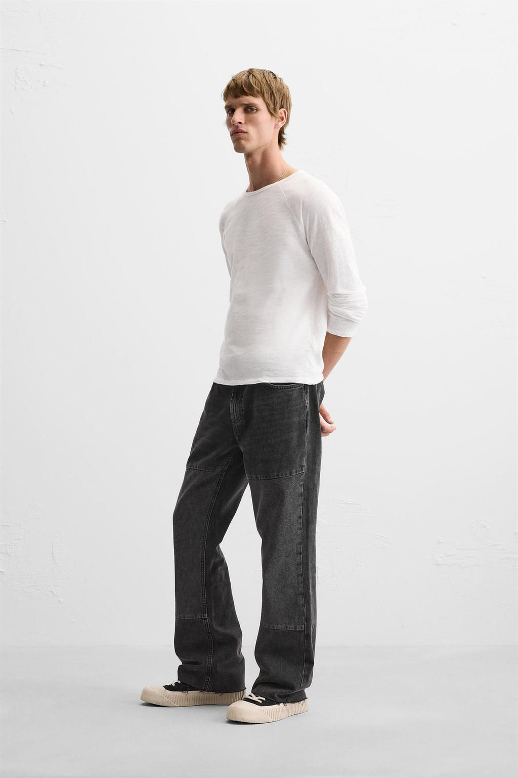 FLARED JEANS WITH PATCH - Zara фото 4