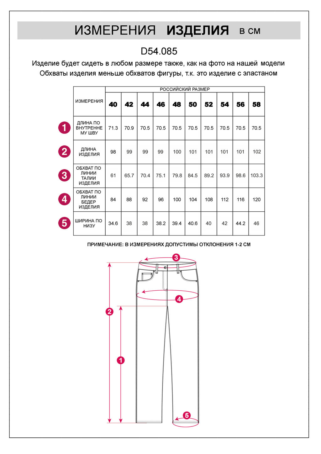 D54.085 Джинсы женские голубой