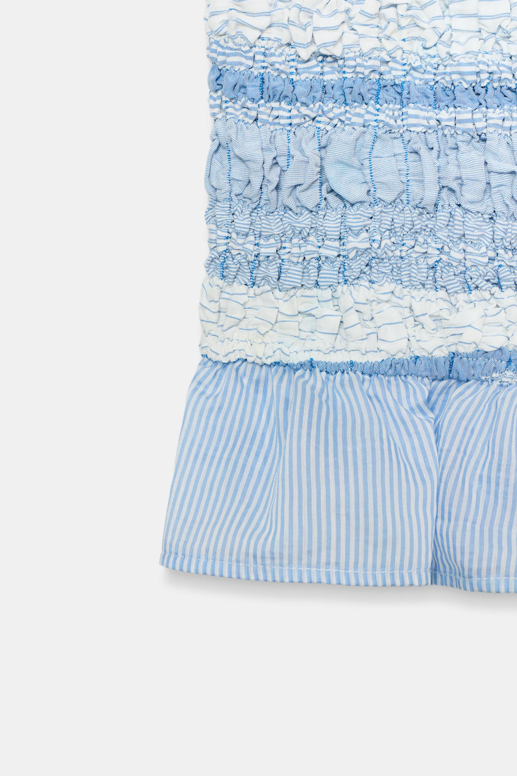 TOP NIDO DE ABEJA RAYAS / Azul / Blanco - Zara фото 8