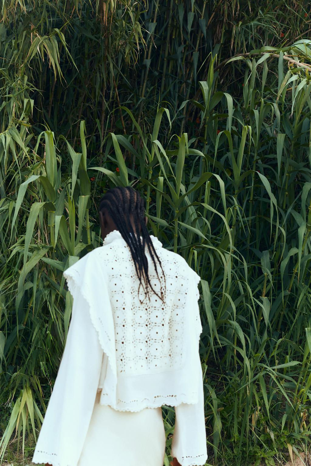 CONTRAST KNIT BLOUSE - Zara фото 3