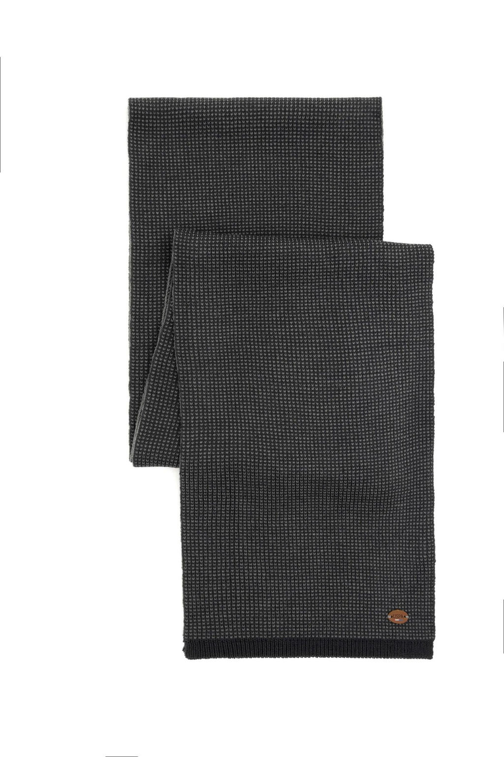 Мужской комплект из берета с шарфом антрацитового цвета Неожиданная скидка в корзине - U.s. polo assn фото 2