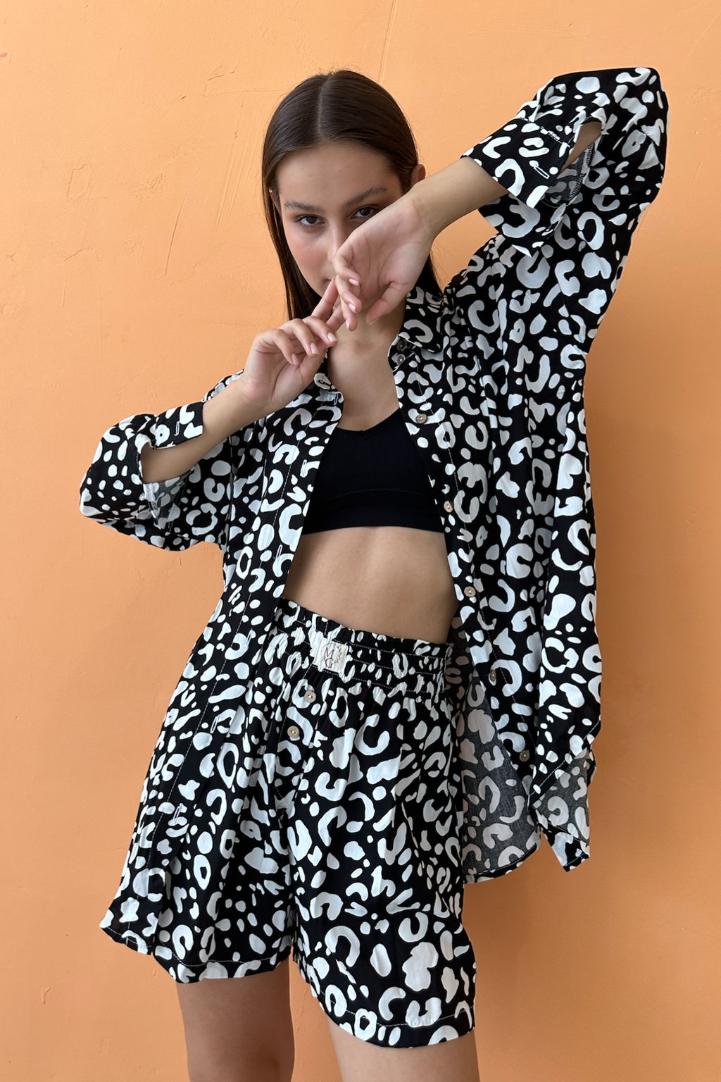 Костюм женский SET003/15/Черный, белый