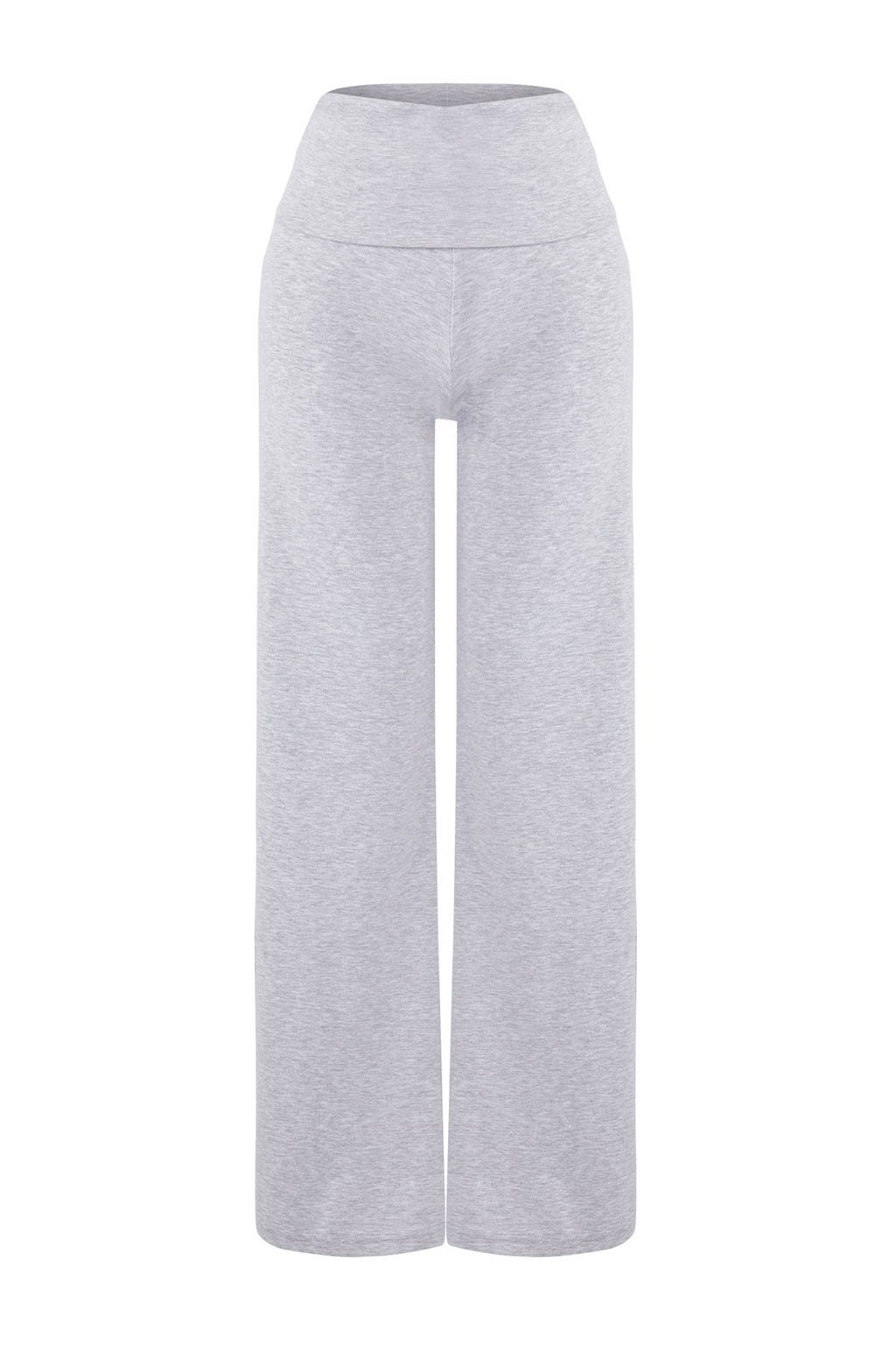 Teen Gri Melanj Beli Katlamal? Wideleg/Genis Paca Pantolon TWOAW26PL00019