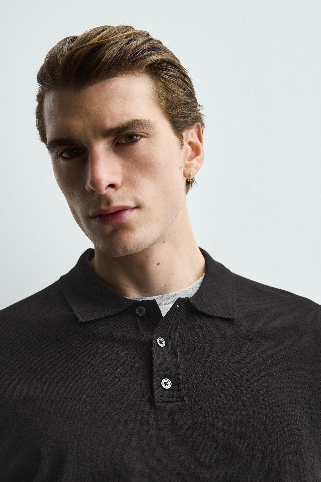 POLO PUNTO REGULAR FIT / Negro - Zara фото 5