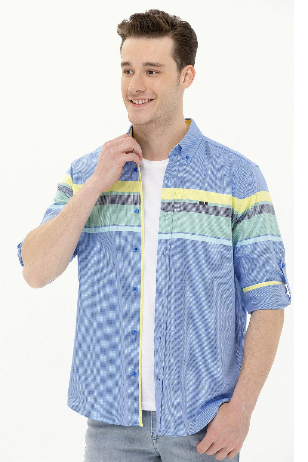 Мужская рубашка Saks Узунколь - U.s. polo assn фото 10