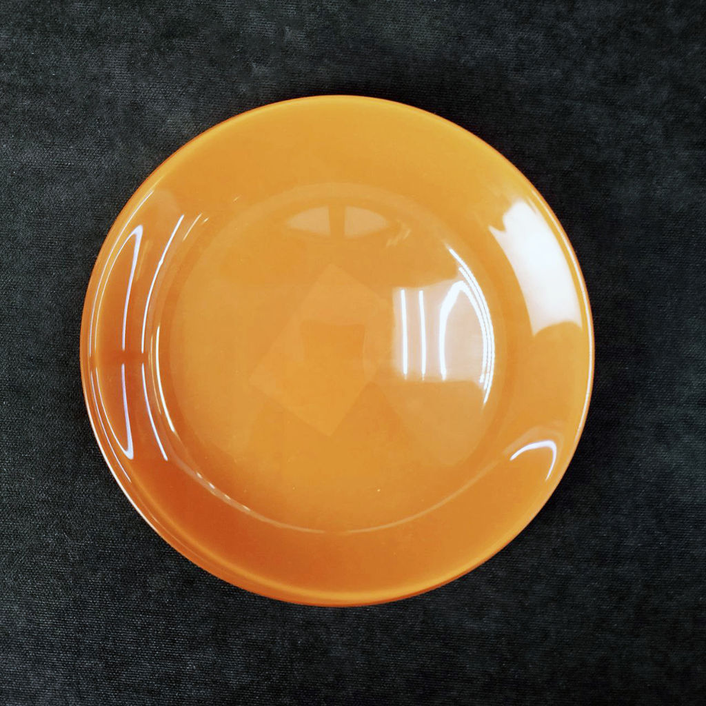 Тарелка плоская круглая 19 см, цветная, стекло