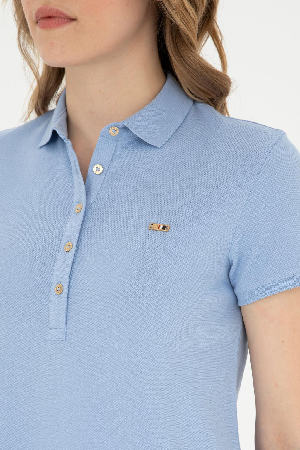 Женское голубое трикотажное платье Неожиданная скидка в корзине - U.s. polo assn фото 7