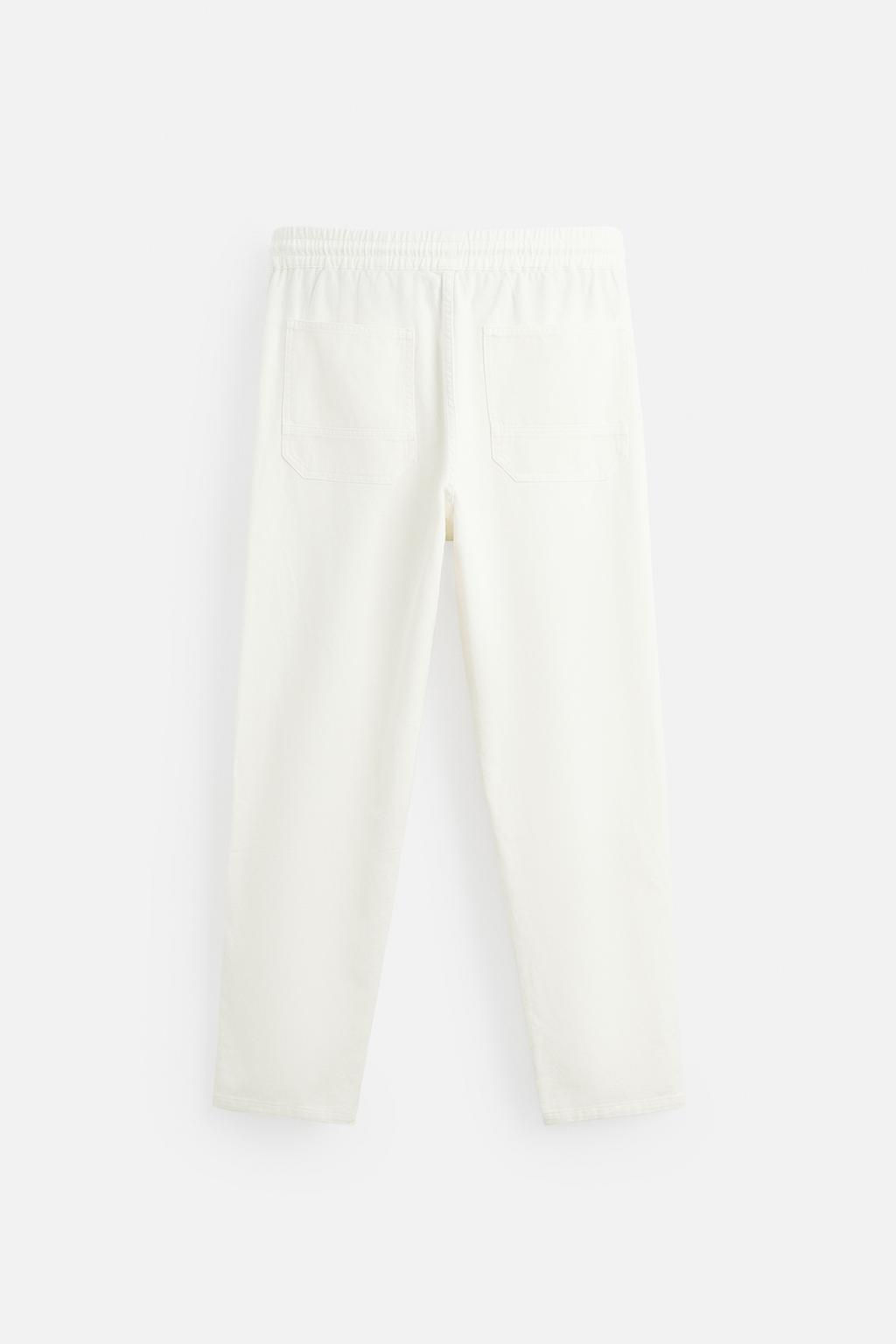 COTTON - LINEN TROUSERS - Zara фото 25