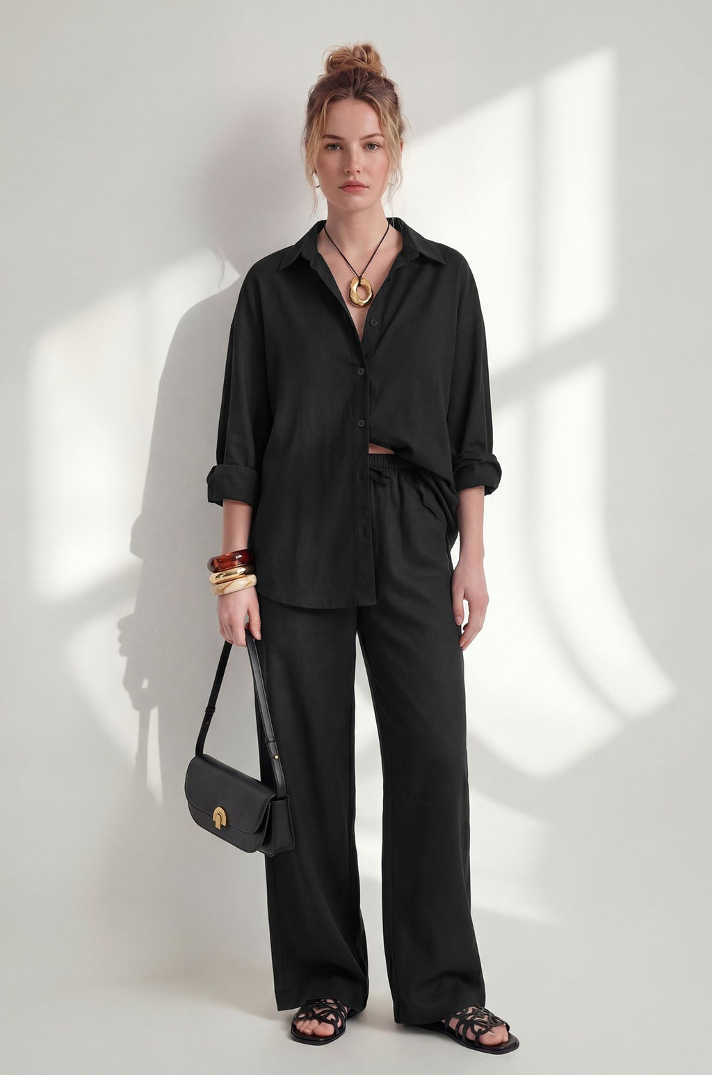 Женская льняная рубашка Happyfox - Happy fox фото 57