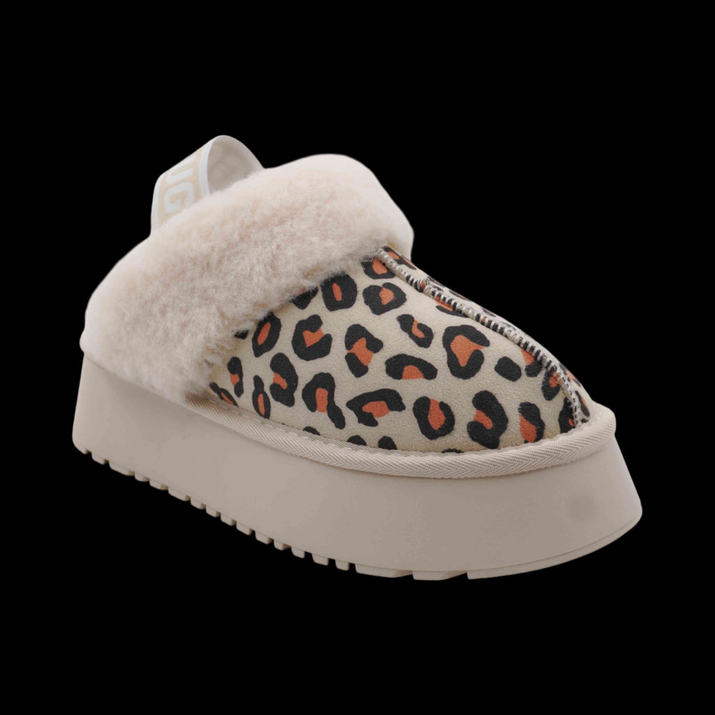 Тапочки на меху V136 бежевые