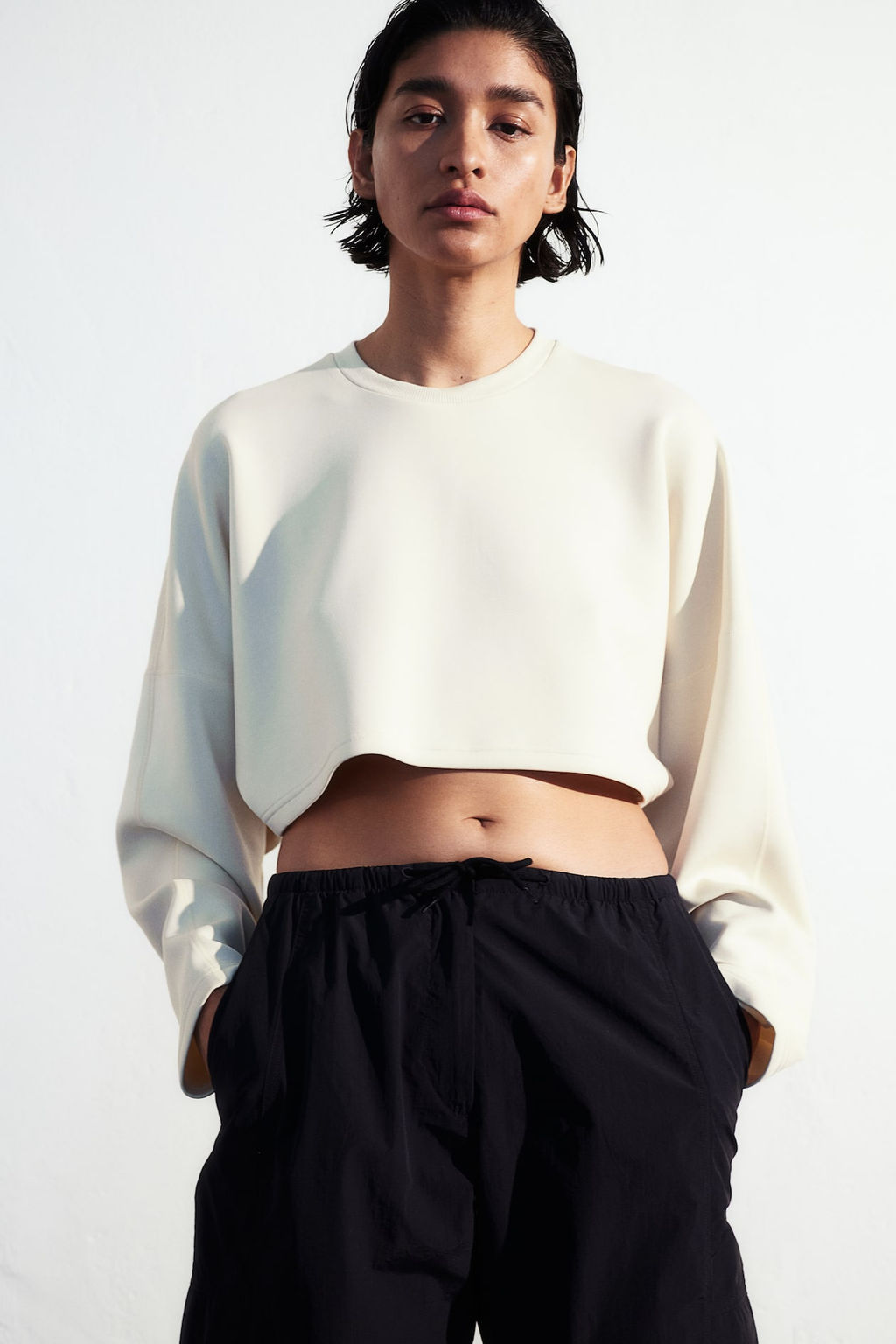 Camiseta de deporte cropped en DryMove - H&m фото 2