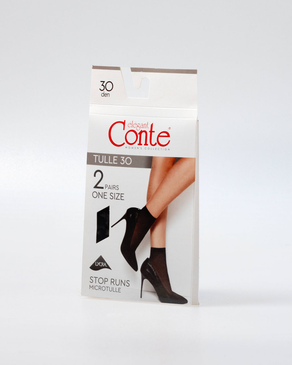 Цена за 2 пары. Носки Классические CONTE TULLE (2 пары) Носки женские nero - Conte elegant фото 2