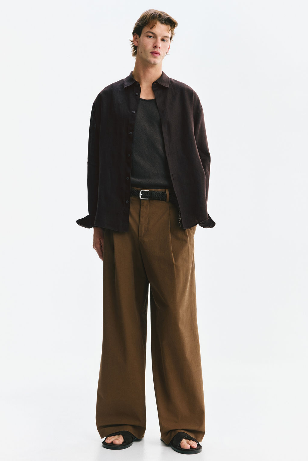 Camisa de lino Relaxed Fit - H&m фото 10