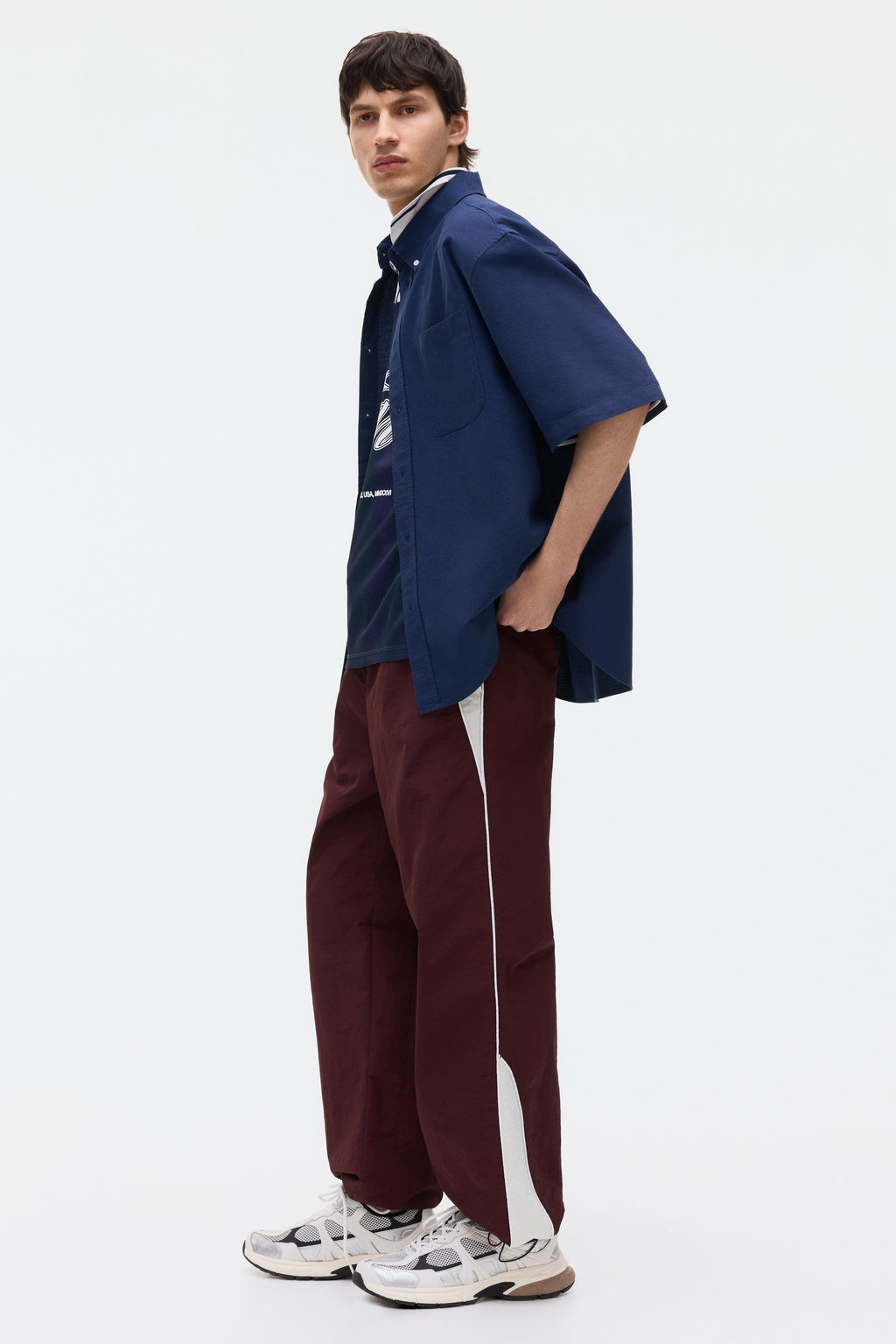 Camisa Oxford de manga corta Relaxed Fit - H&m фото 11