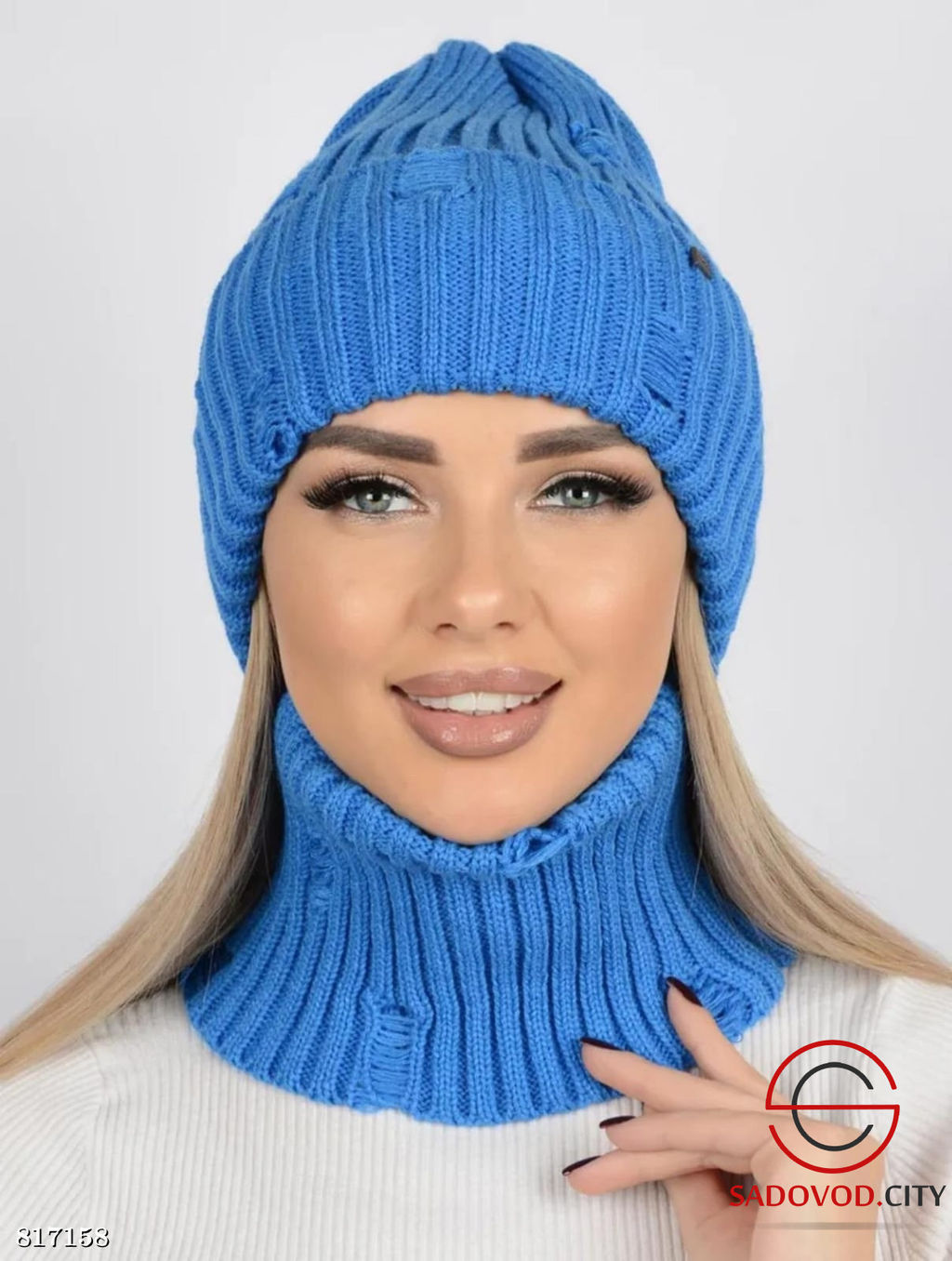 Шапка женская зимняя вязанная - Bruno фото 6