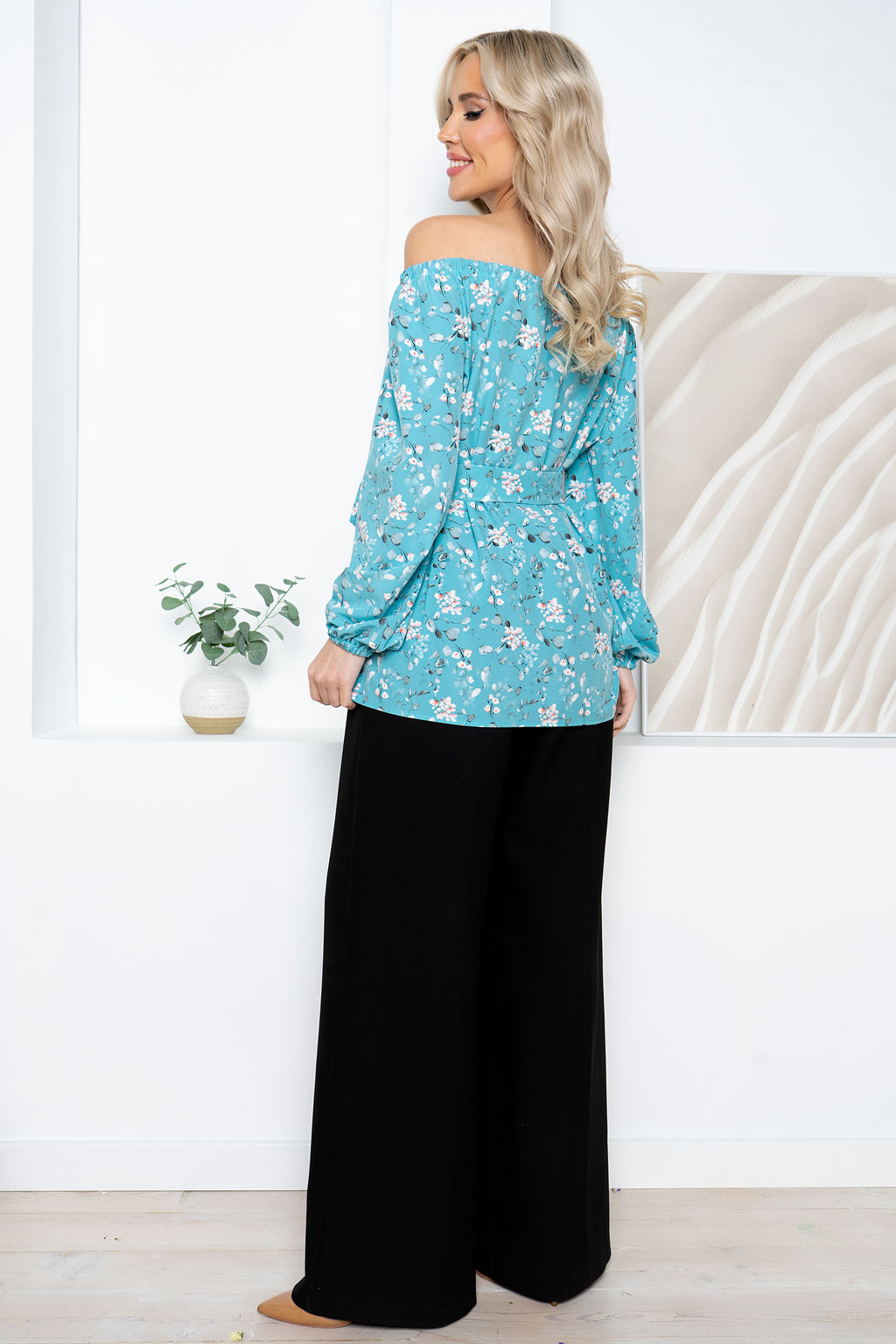Блуза Open Style 6236 бирюзовый