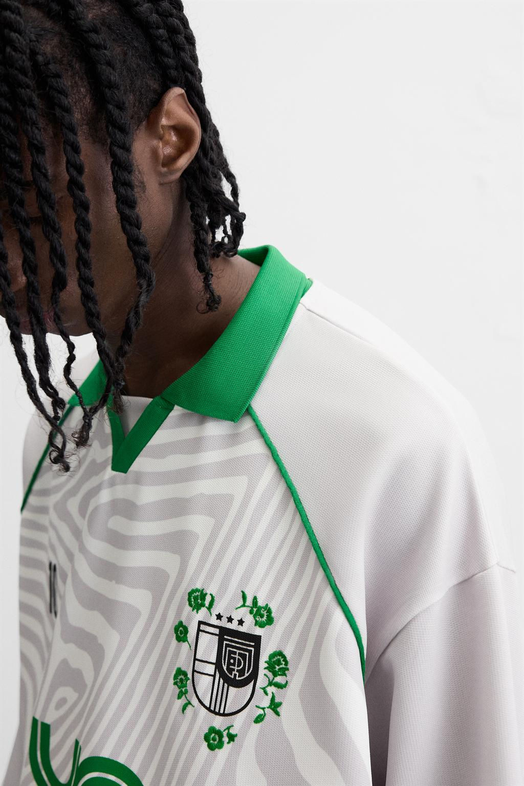 RETRO FOOTBALL POLO SHIRT - Zara фото 6