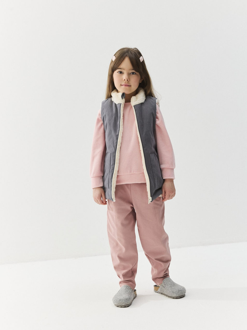 Жилет стеганый на молнии двухсторонний Темный шоколад - Bungly фото 10