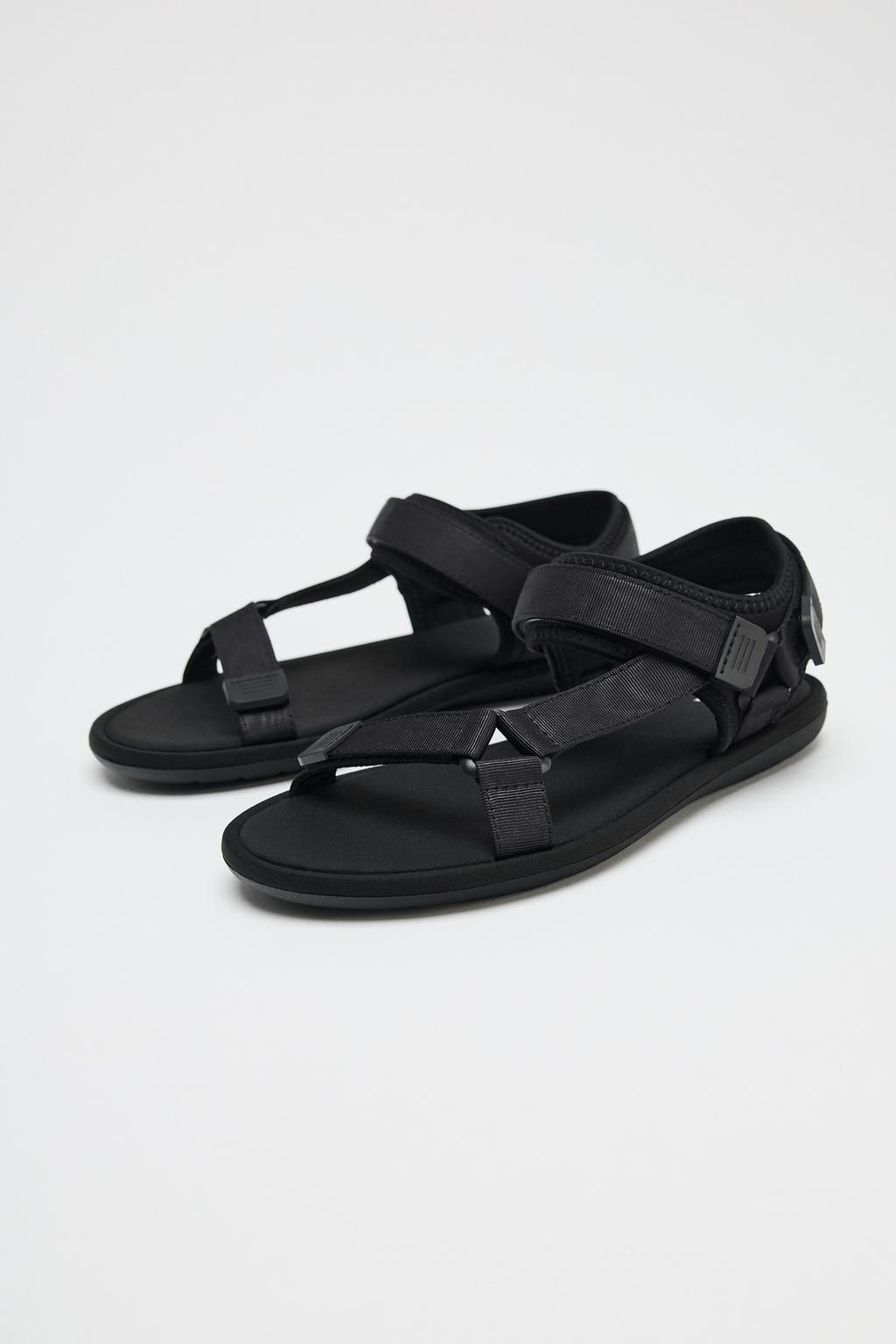 SANDALS WITH ADHESIVE STRAPS - Zara фото 2