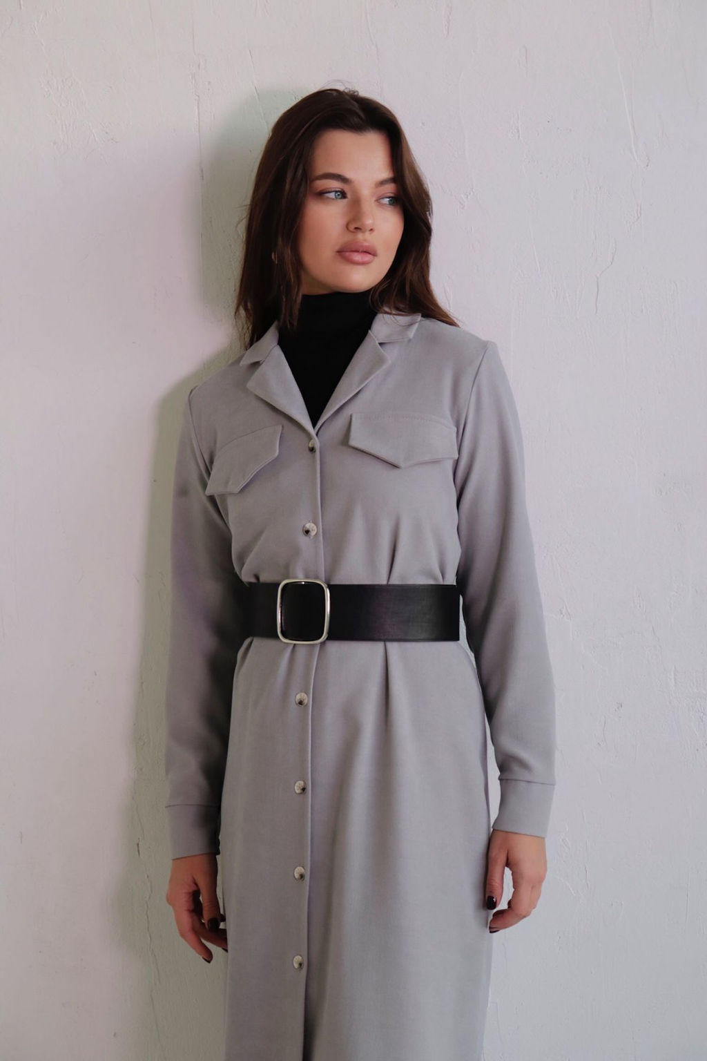 Платье-рубашка с английским воротником - Martichelli фото 273