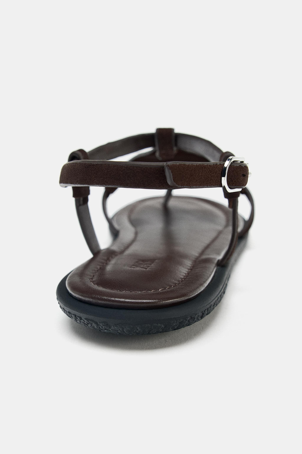 ANIMAL PRINT LEATHER AND SHEEPSKIN SANDALS - Zara фото 10