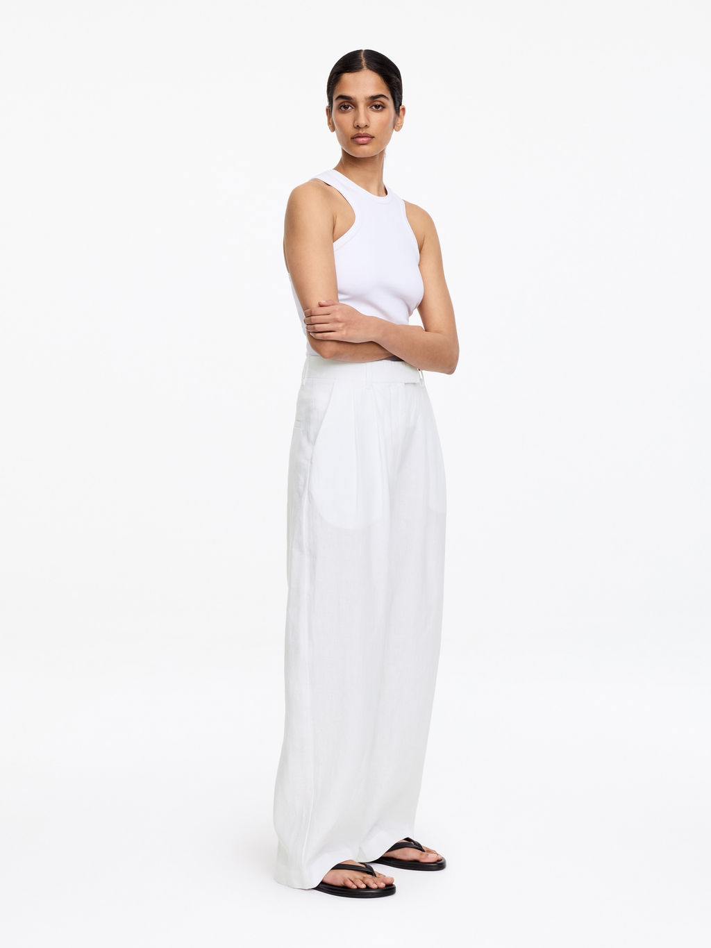 Pantalones de lino sastre - H&m фото 7