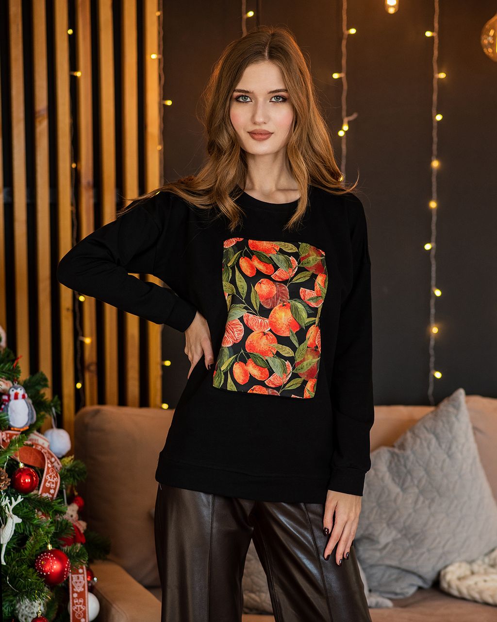 Удлинённый свитшот со вставкой ASTP052, джемпер, футер - Sahar art lab фото 2