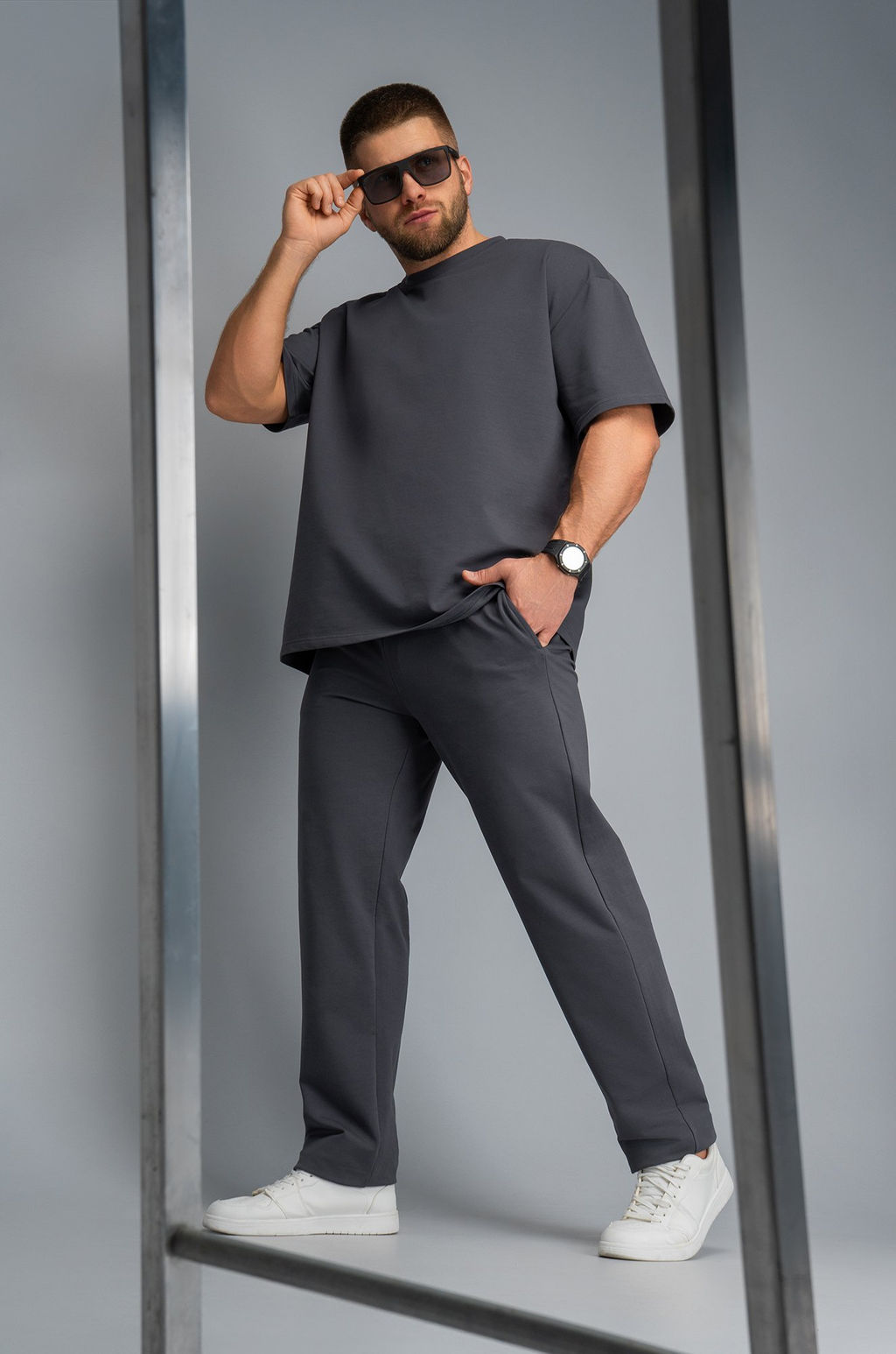 Мужской костюм из футера с брюками Happyfox  фото 21