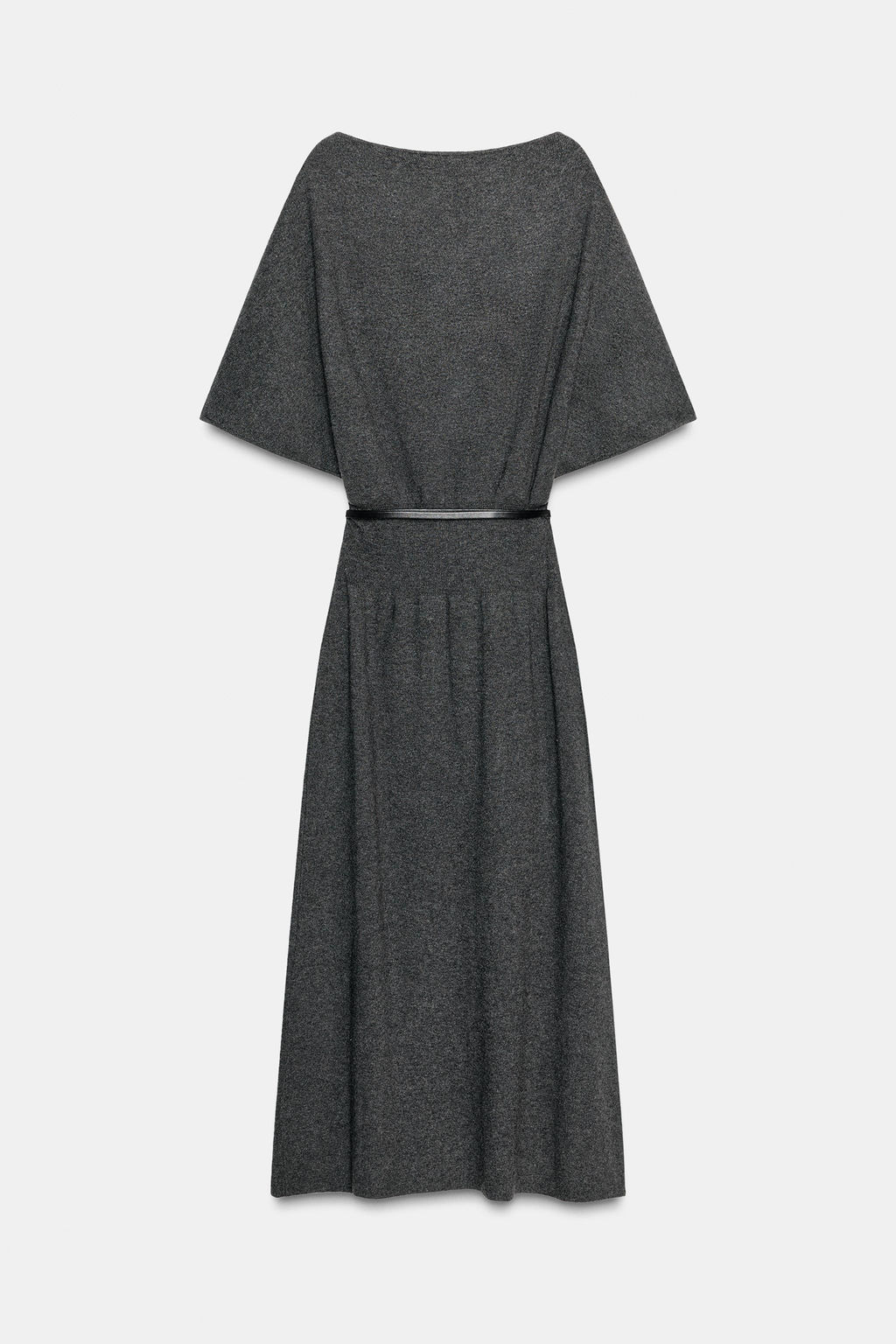 KNIT MIDI DRESS WITH BELT - Zara фото 5