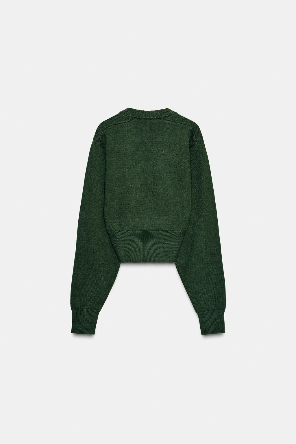 CROPPED PLAIN KNIT JUMPER - Zara фото 4