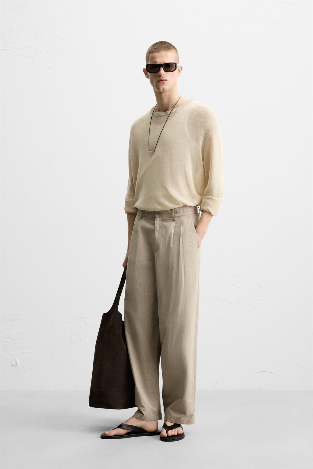 RELAXED FIT SEMI-SHEER SWEATER - Zara фото 10