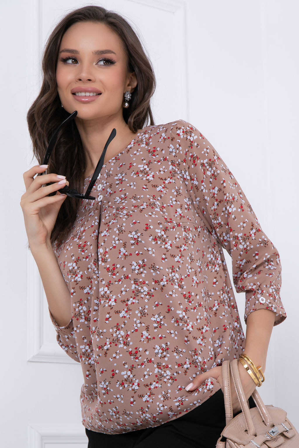 Блуза Bellovera 4Б5598 кофейный