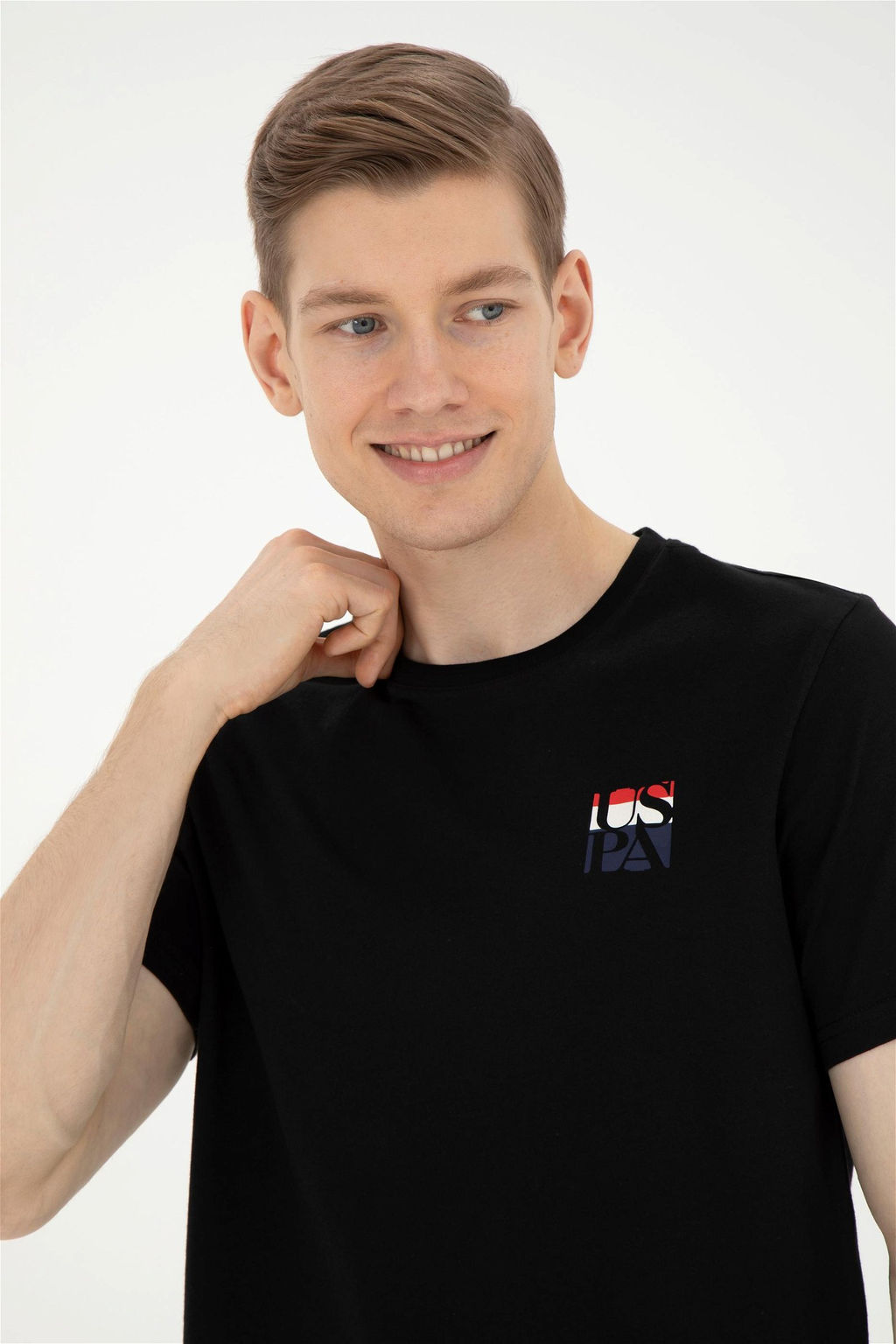 Мужская черная футболка - U.s. polo assn фото 2