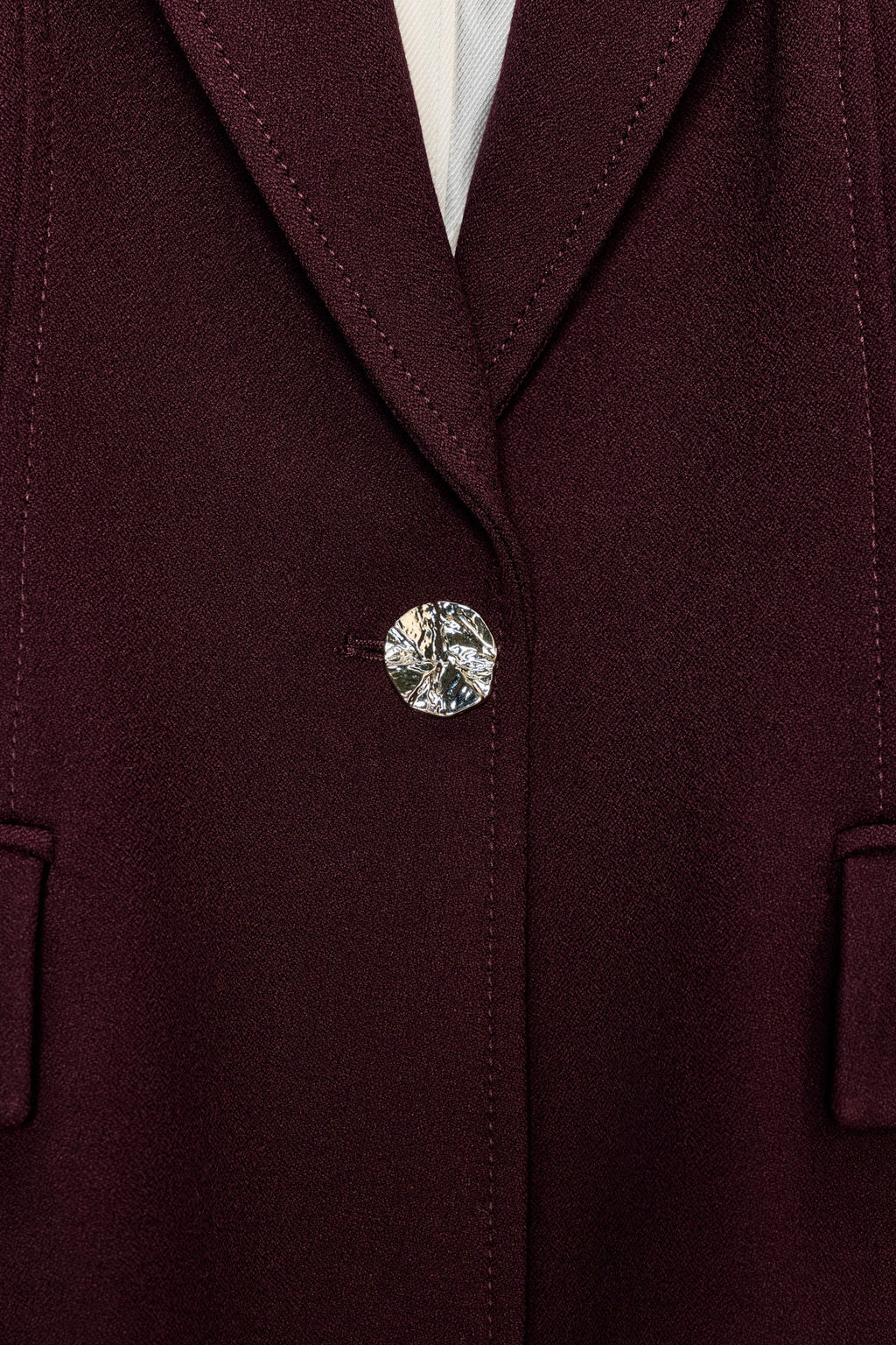 BLAZER ENTALLADA HOMBROS MARCADOS / Burgundy - Zara фото 11