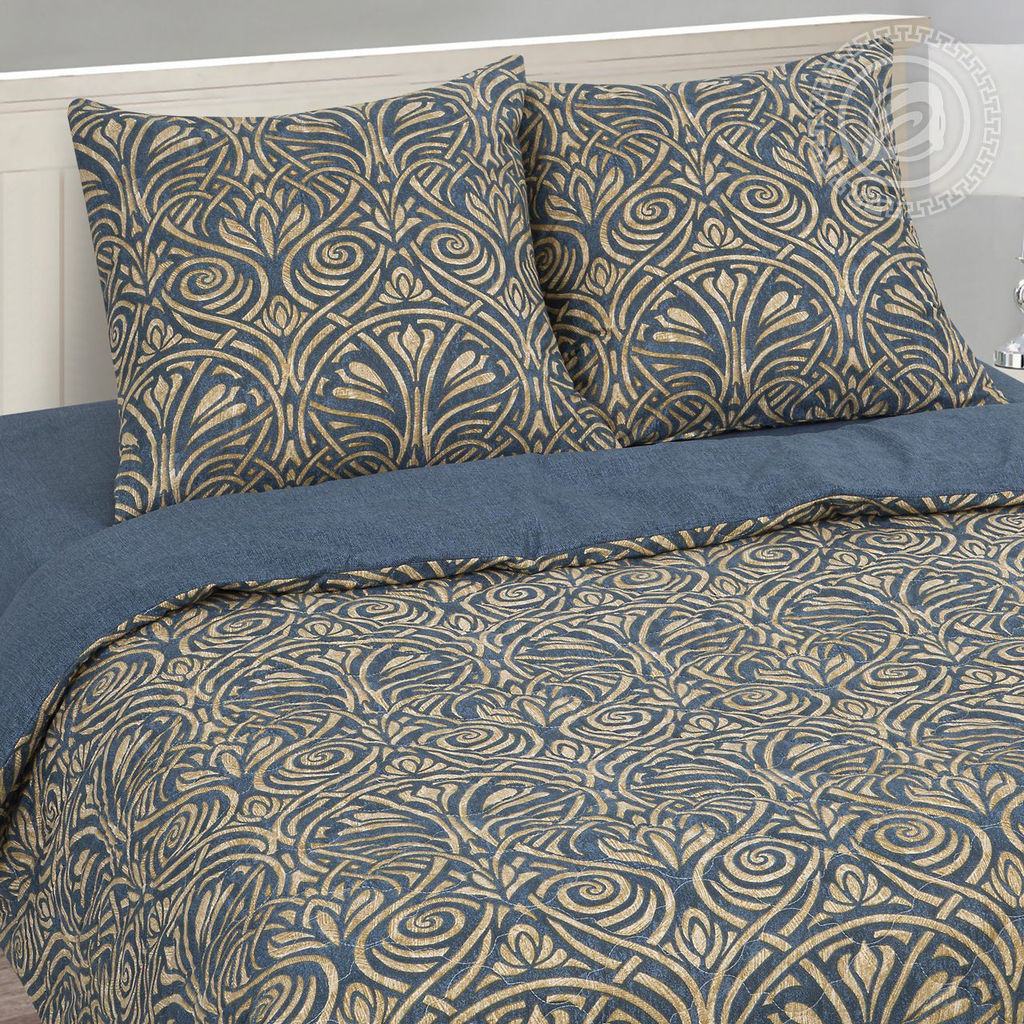 Постельное белье Мадрид (поплин зима-лето) Евро/Пододеяльник стеганый (молния): 1 шт. - 215*200; Простыня: 1 шт. - 215*240; Наволочка (клапан): 2 шт. - 70*70; Зима - лето - Артпостель фото 2