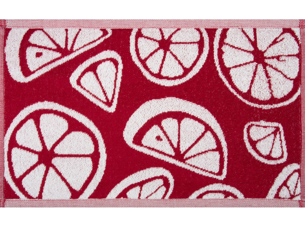 Полотенце махровое 1с105.413ж1 Ломтики(бордо1) 50х30 см