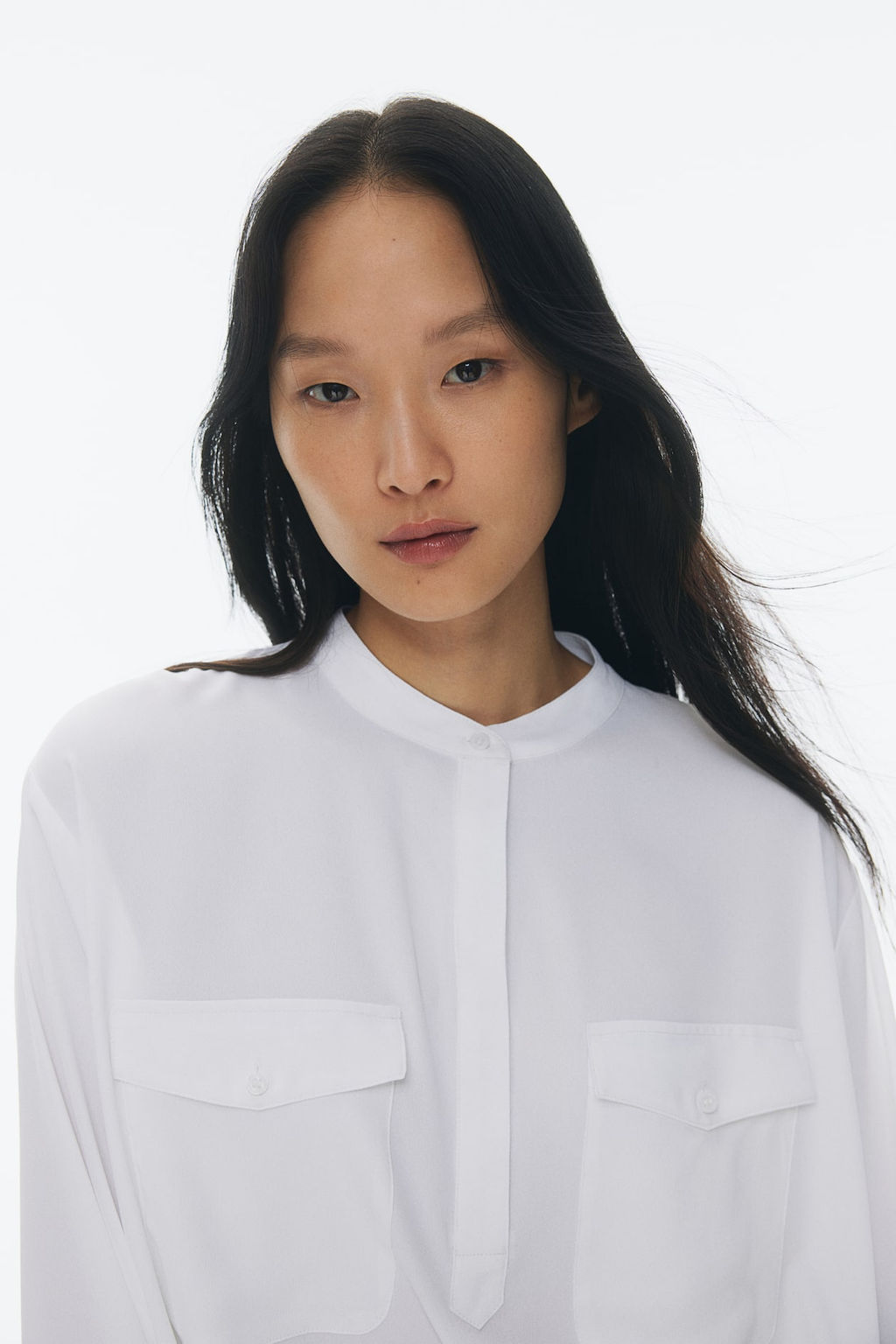 Blusa con cuello mao - H&m фото 2