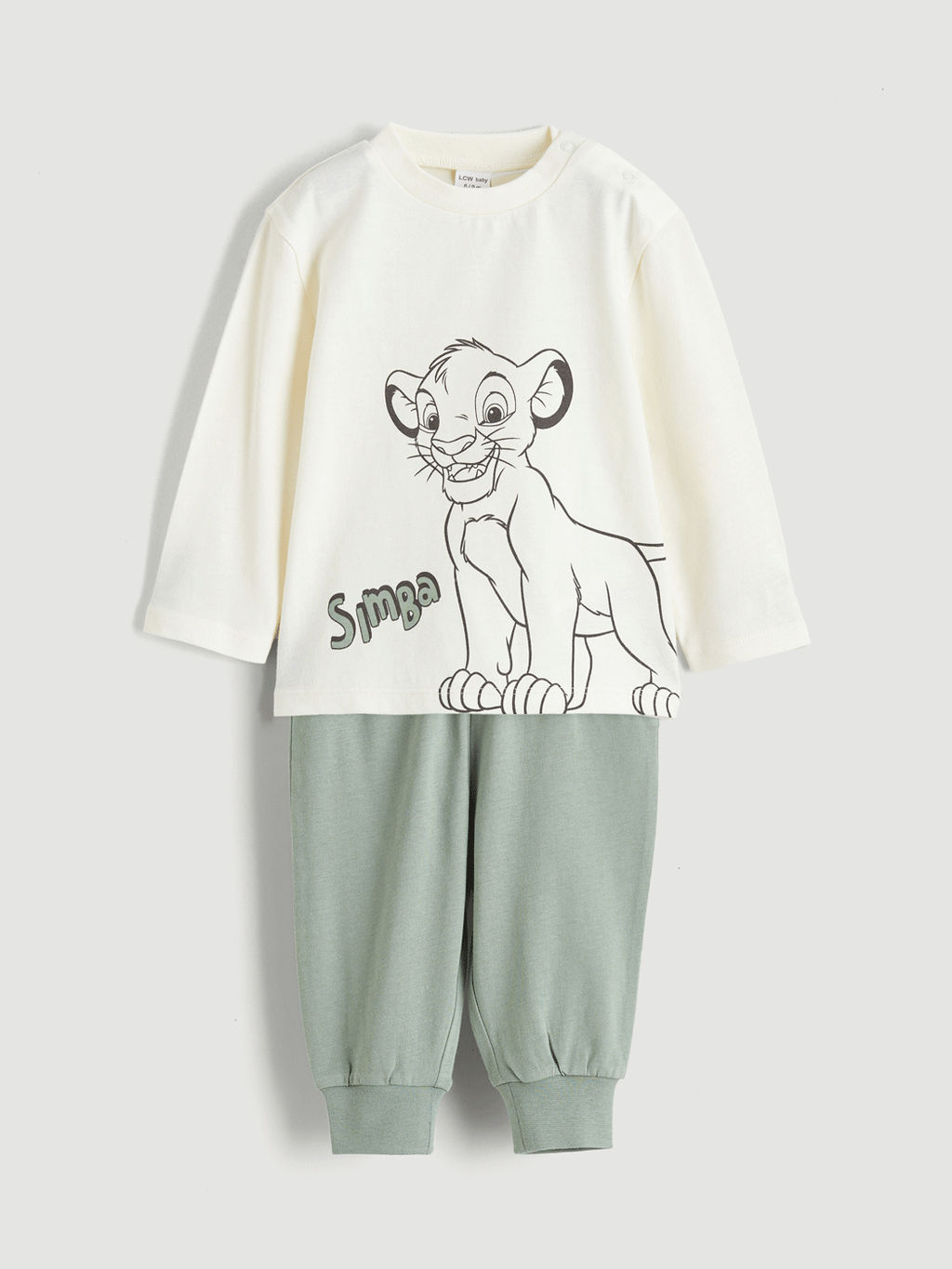 Aslan Kral Bask?l? Erkek Bebek Sweatshirt ve Pantolon