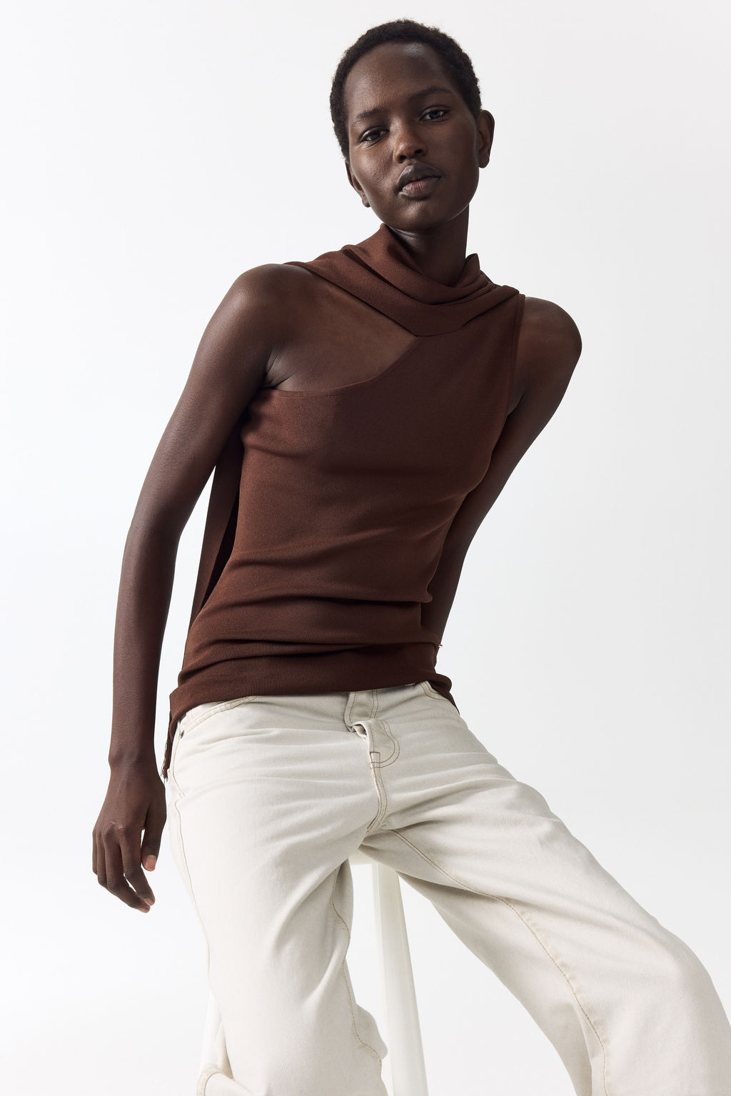 Top de punto con fular - H&m фото 6