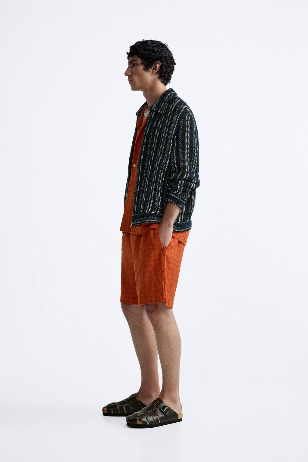 TEXTURED OPENWORK JACKET - Zara фото 4