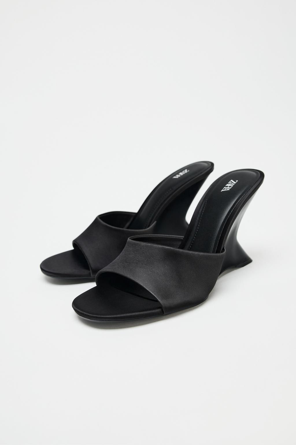 ASYMMETRIC WEDGE SANDALS - Zara фото 3
