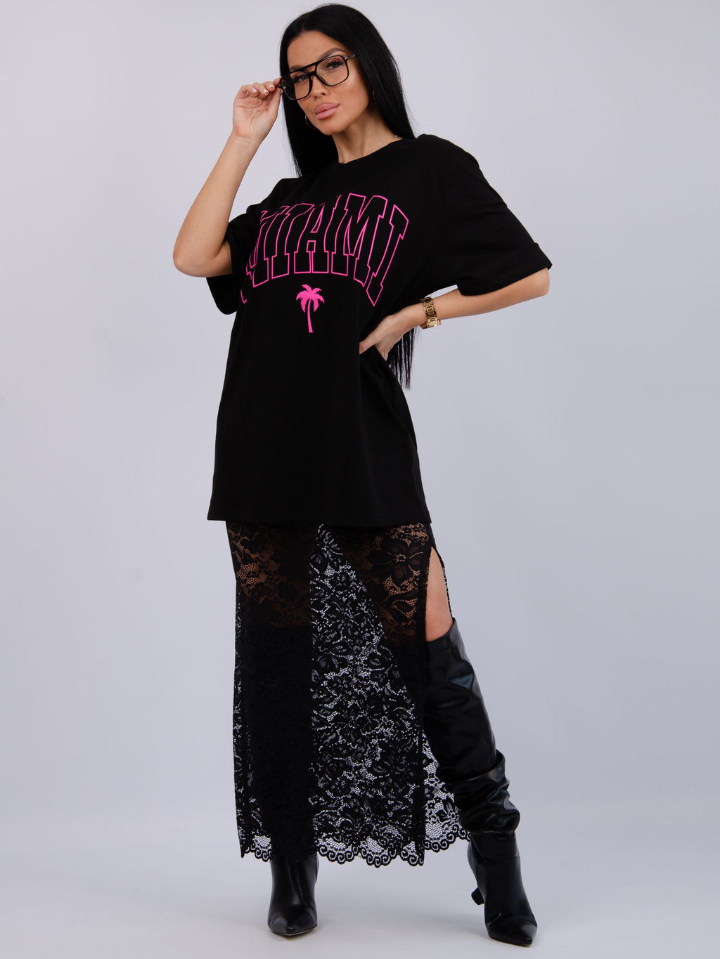 Костюм Монохром 2 чёрный, трикотаж