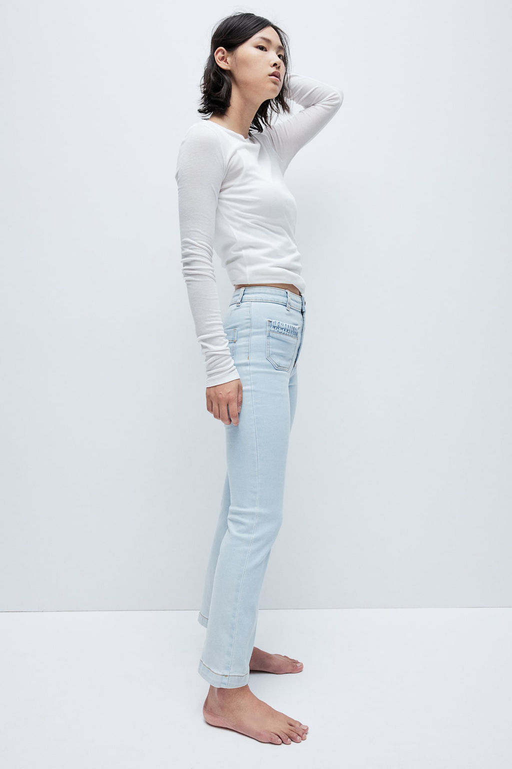 Vaquero cropped - H&m фото 4