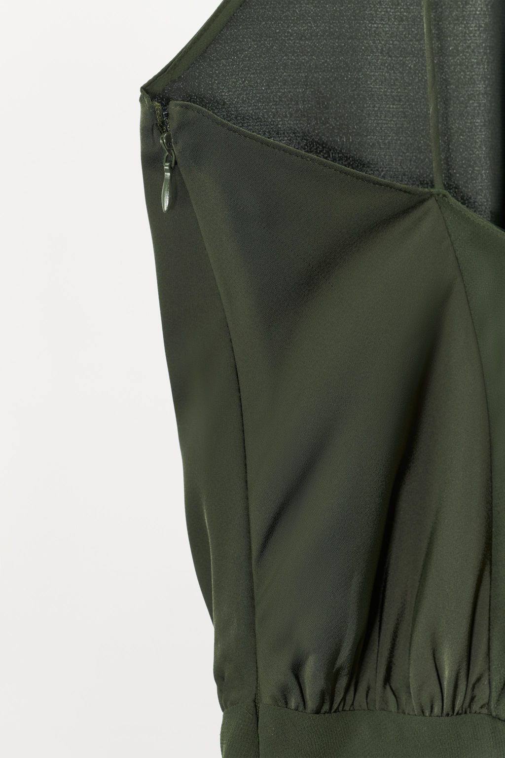 VESTIDO LARGO HALTER / Khaki - Zara фото 9