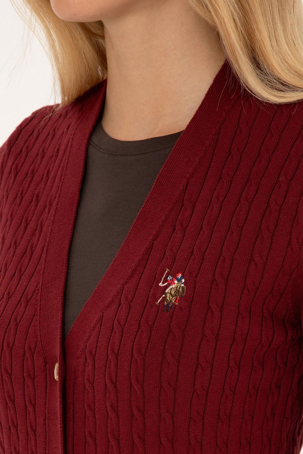 Kad_n Bordo Basic Triko H_rka - U.s. polo assn фото 7