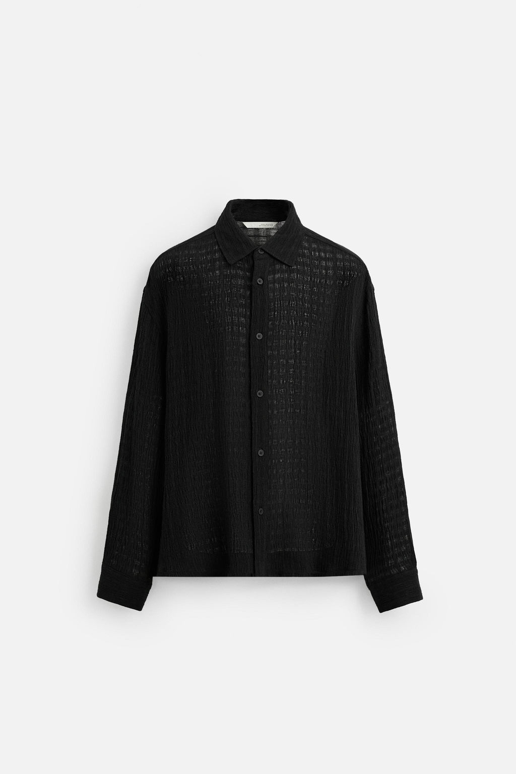 JACQUARD LINEN/COTTON SHIRT - Zara фото 8
